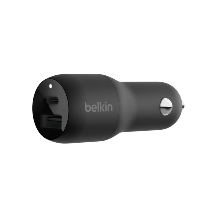 BELKIN 37W BOOST CHARGE Dual USB-C 25W, USB-A 12W Car Charger