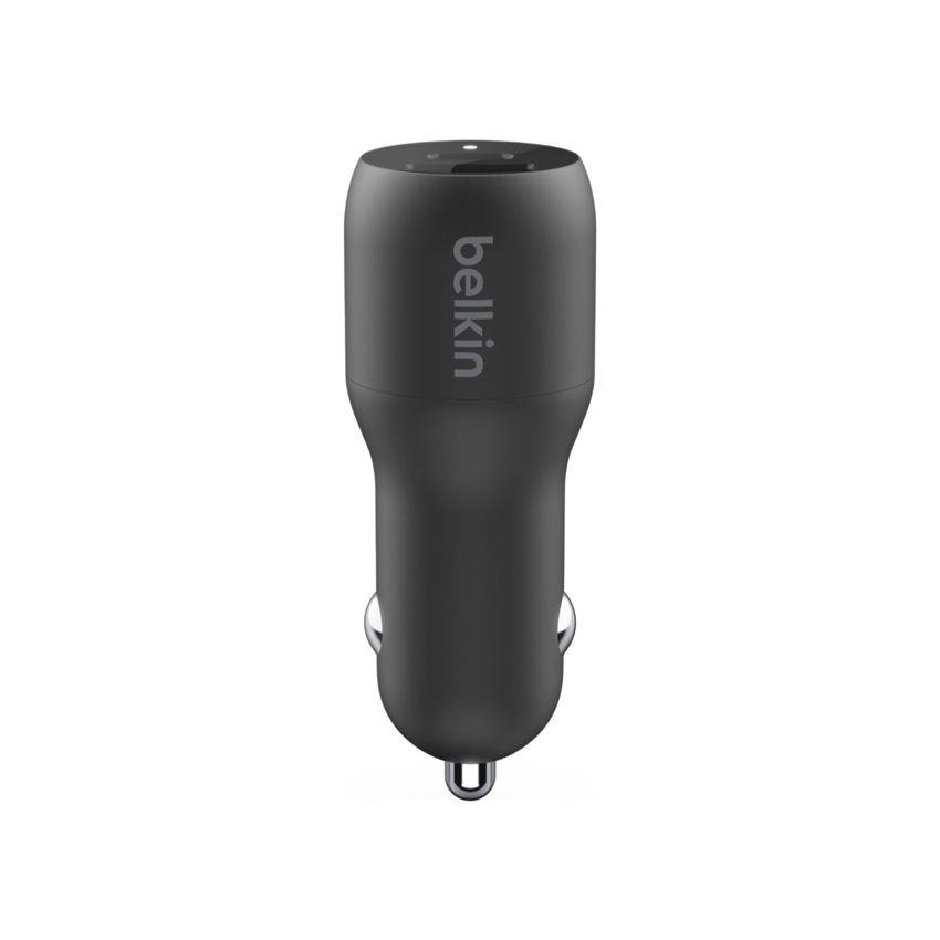 BELKIN 37W BOOST CHARGE Dual USB-C 25W, USB-A 12W Car Charger