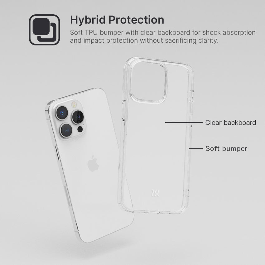 POWER SUPPORT Air Jacket Hybrid for iPhone 15 Pro Max - Clear