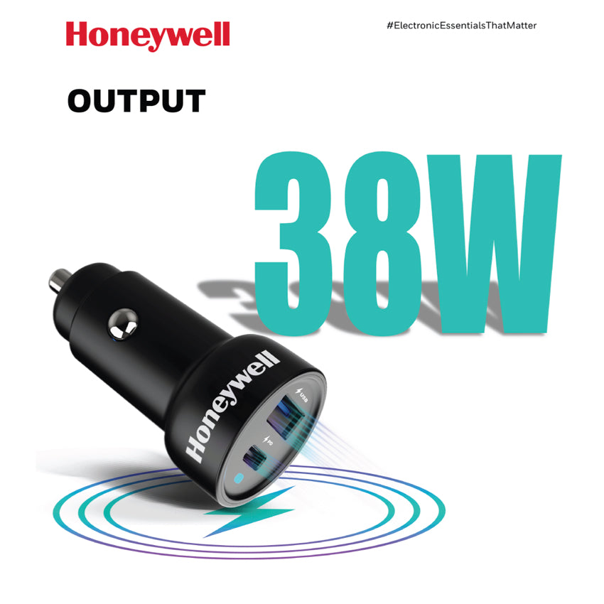 ที่ชาร์จในรถยนต์ Honeywell Micro CLA 38W PD Smart Car Charger