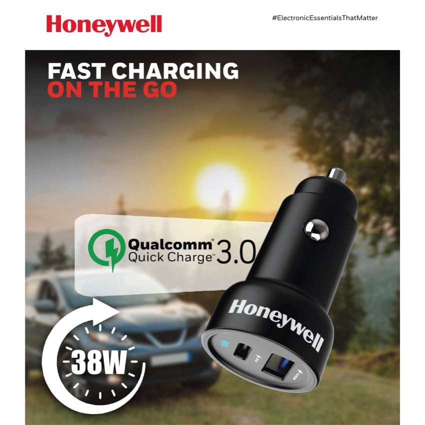 ที่ชาร์จในรถยนต์ Honeywell Micro CLA 38W PD Smart Car Charger