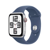 Apple AW 44mm Silver Aluminium Case SE G2 GPS + Cellular - Denim Sport Band S/M