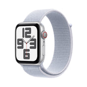 Apple AW 44mm Silver Aluminium Case SE G2 GPS + Cellular - Blue Cloud Sport Loop