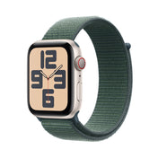 Apple AW 44mm Starlight Aluminium Case SE G2 GPS + Cellular - Lake Green Sport Loop