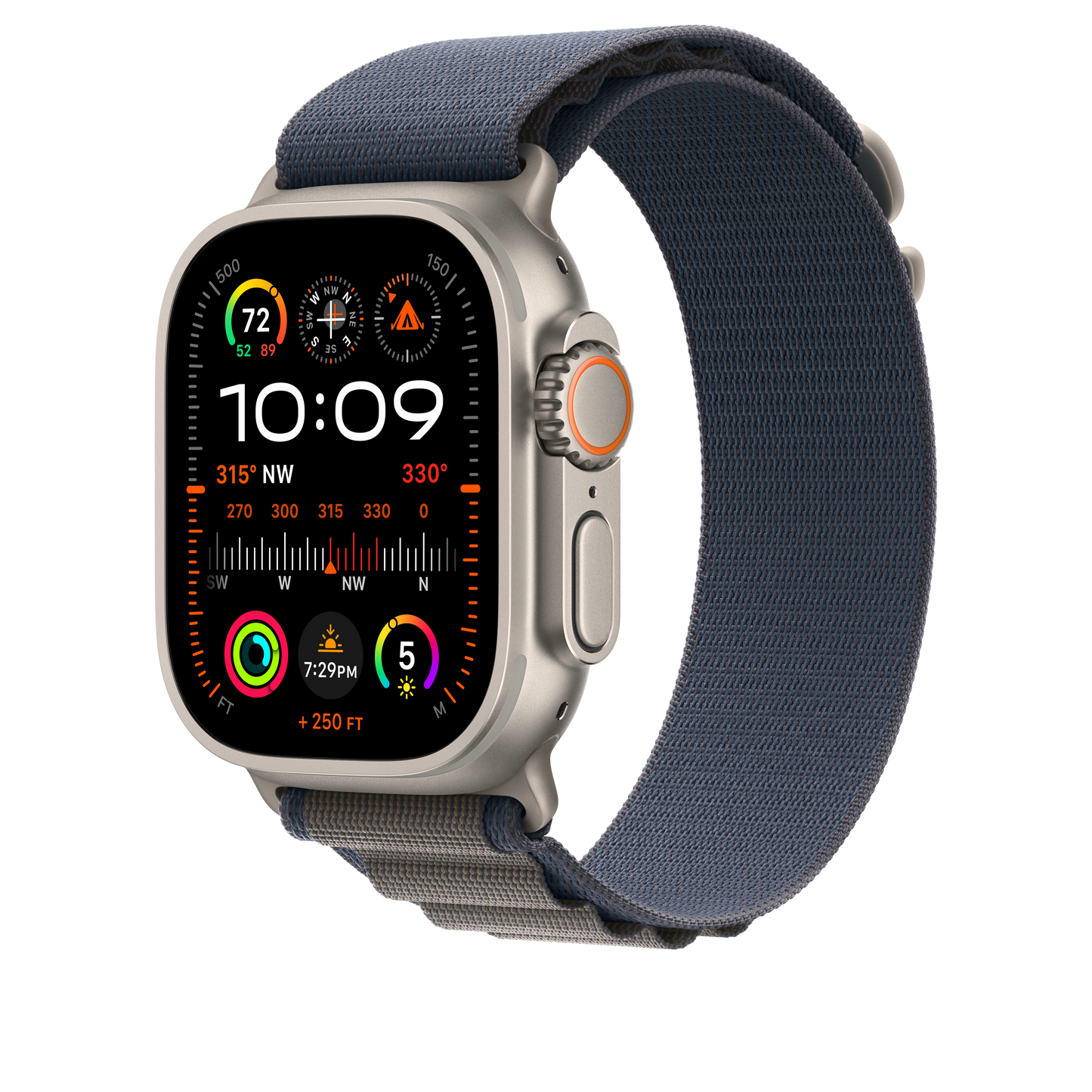 สายแบบ Alpine Loop Blue ขนาด L สำหรับ Apple Watch 49 มม.