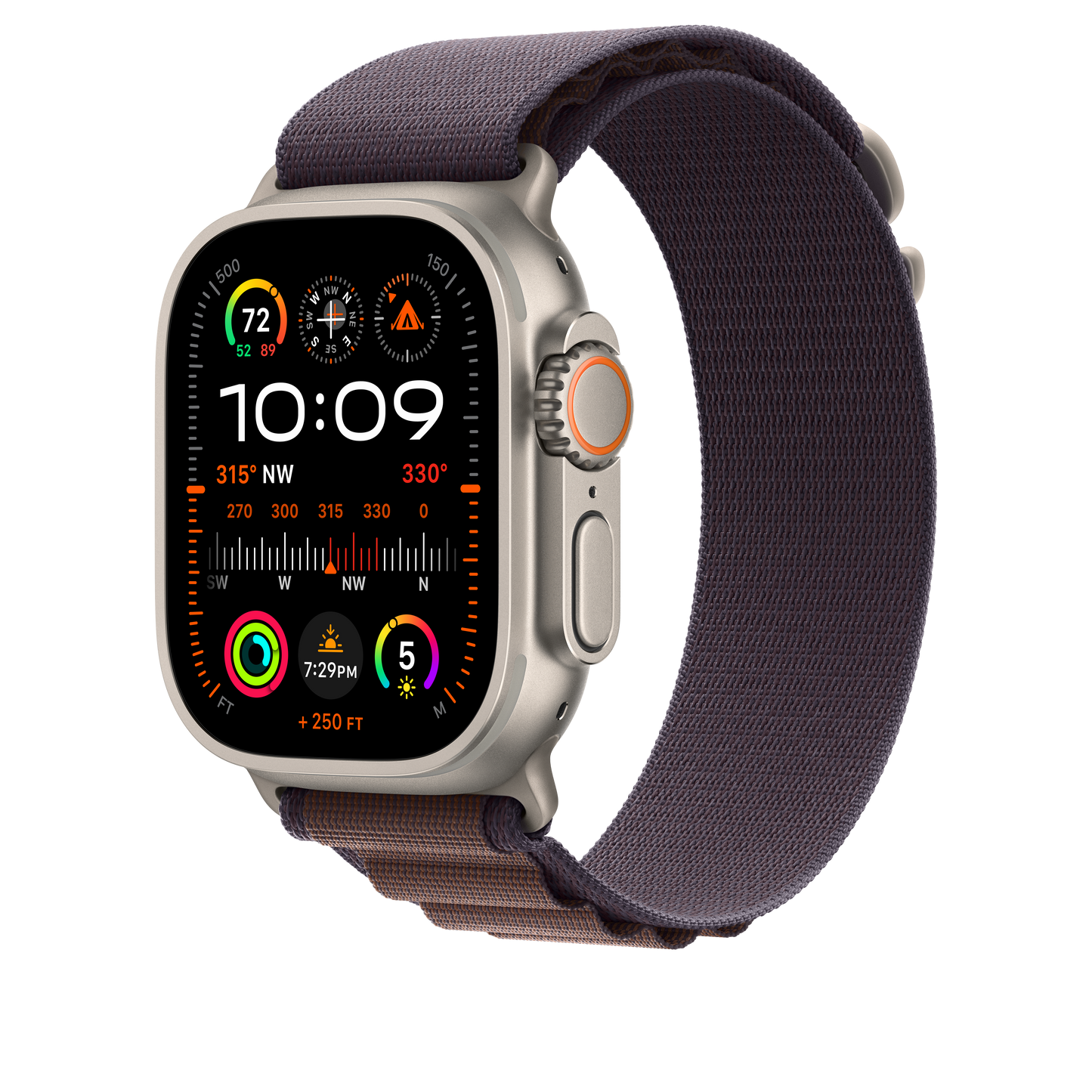 สายแบบ Alpine Loop Indigo ขนาด L สำหรับ Apple Watch 49 มม.