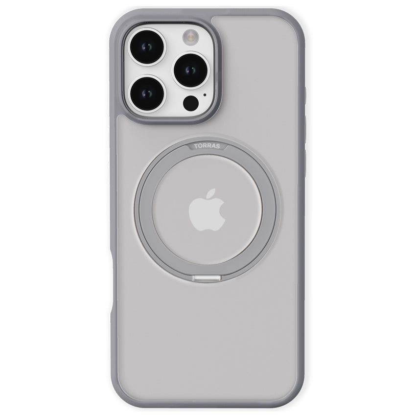 เคสกันกระแทก Torras Ostand Pro สำหรับ iPhone 16 Pro Max สี Titanium Grey จากแบรนด์ TORRAS