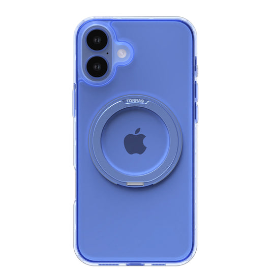 เคสกันกระแทก Torras Ostand Pro สำหรับ iPhone 16 สี Clear Blue จากแบรนด์ TORRAS