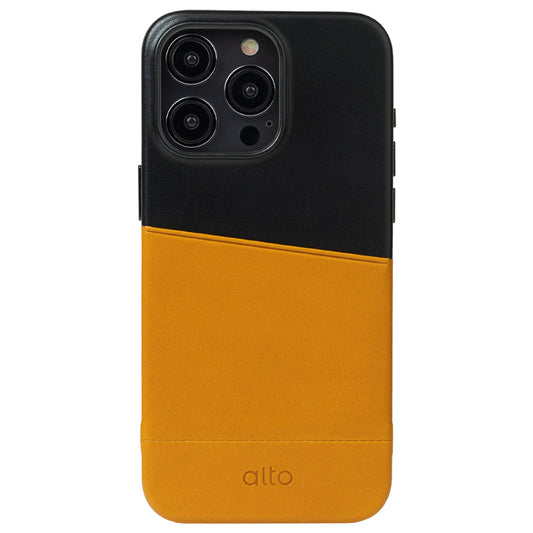 เคสหนัง Alto Metro สำหรับ iPhone 15 Pro Max สี Caramel/Raven