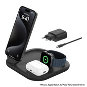 Belkin Boost Charge Qi2 3 in 1 Magnetic Foldable Wireless Charger - Black