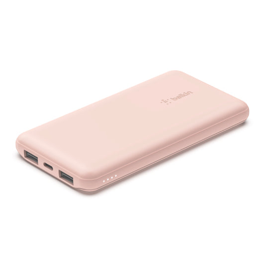 BELKIN Pocket Power 10K 1 Port USB-C PD15W 2 Ports USB-A 12W - Rose Gold