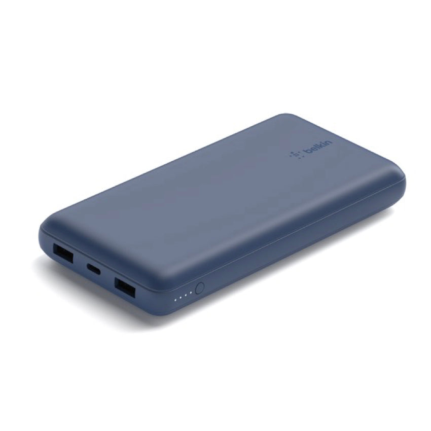 BELKIN Pocket Power 20K 1 Port USB-C PD15W 2 Ports USB-A 12W - Blue