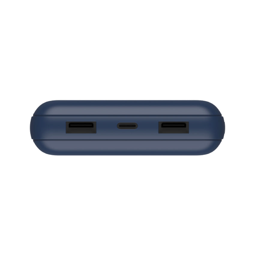 BELKIN Pocket Power 20K 1 Port USB-C PD15W 2 Ports USB-A 12W - Blue
