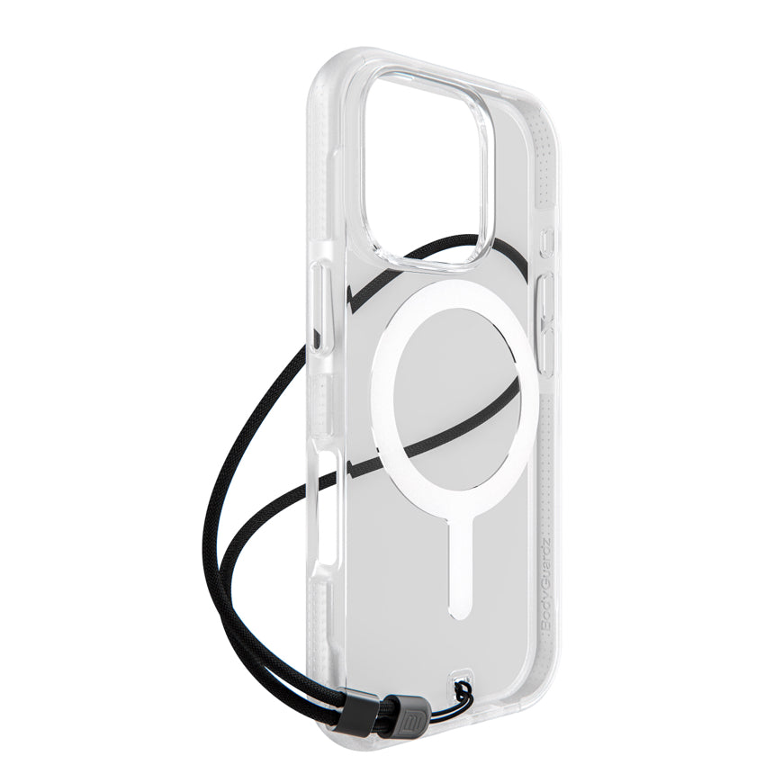 iPhone 16 Pro Case Bodyguardz Ace Pro MagSafe - Clear/White