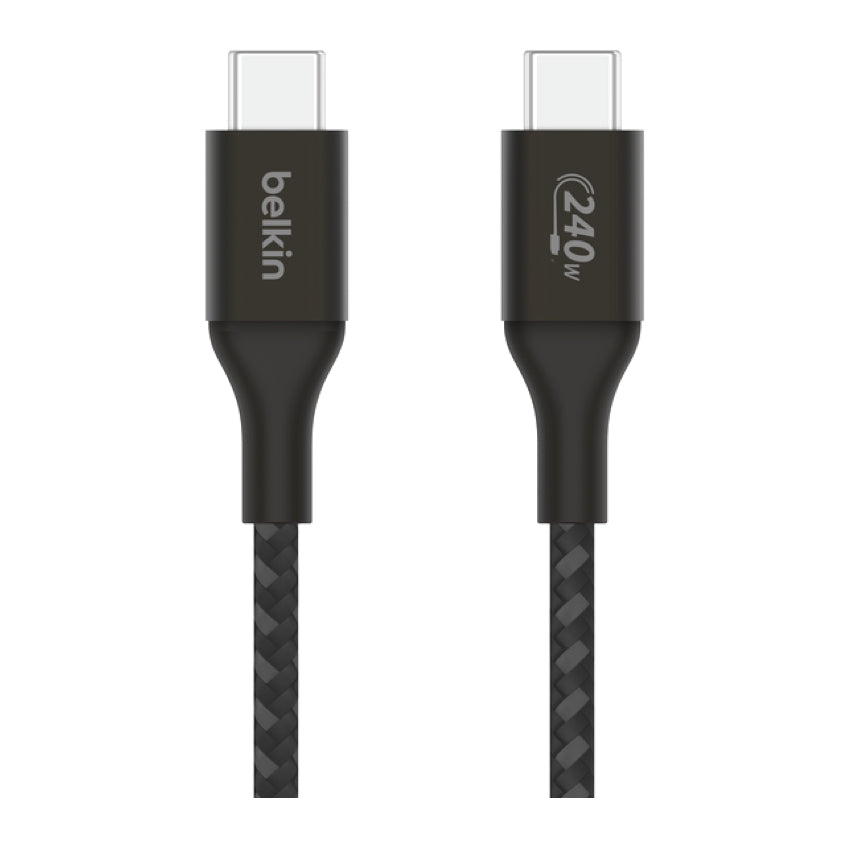 Belkin Boost Charge Braided USB-C to USB-C 240W 1m - Black