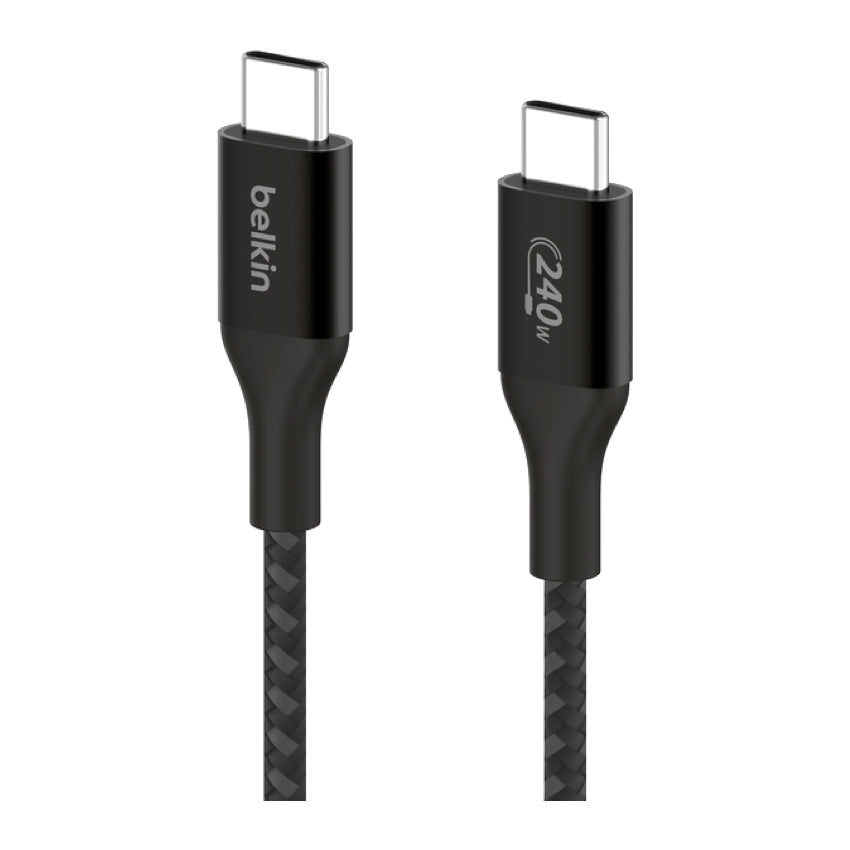Belkin Boost Charge Braided USB-C to USB-C 240W 1m - Black