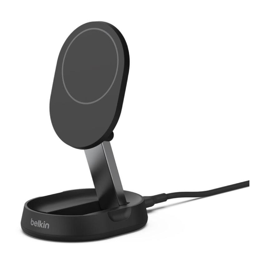 BELKIN BOOST CHARGE Qi2 Wireless Charging Pad 15W Travel Stand - Black