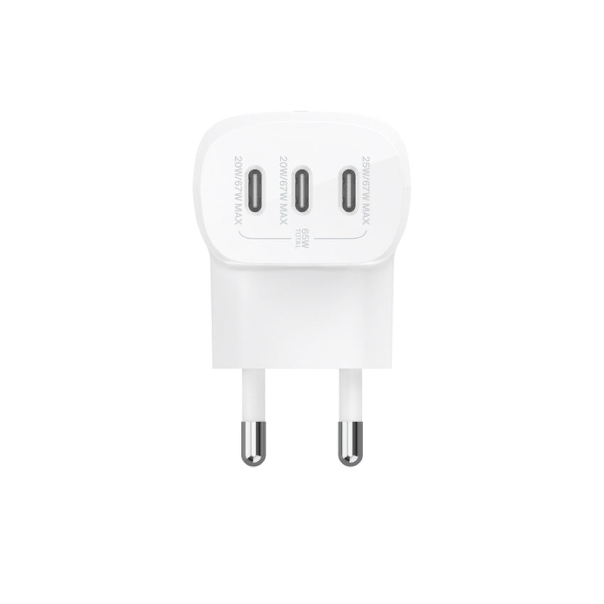 Belkin BOOST CHARGE Trio USB-C PD3.1 PPS GaN Charger 67W TH