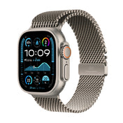 Apple AW 49mm Natural Titanium Case Ultra 2 GPS + Cellular - Natural Titanium Milanese Loop - M