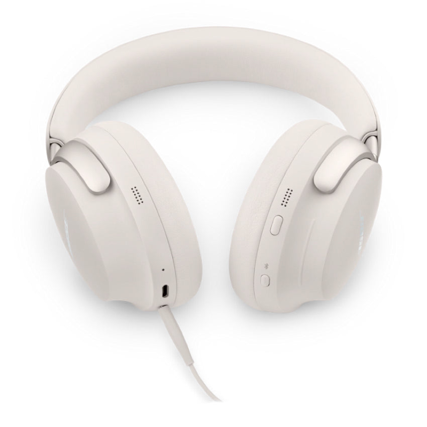 หูฟังไร้สายแบบครอบหู Bose Quietcomfort Ultra สี White เทคโนโลยีตัดเสียงรบกวนที่ดีที่สุด อายุการใช้งานแบตเตอรี่ยาวนานสูงสุด 24 ชั่วโมง สวมใส่สบาย