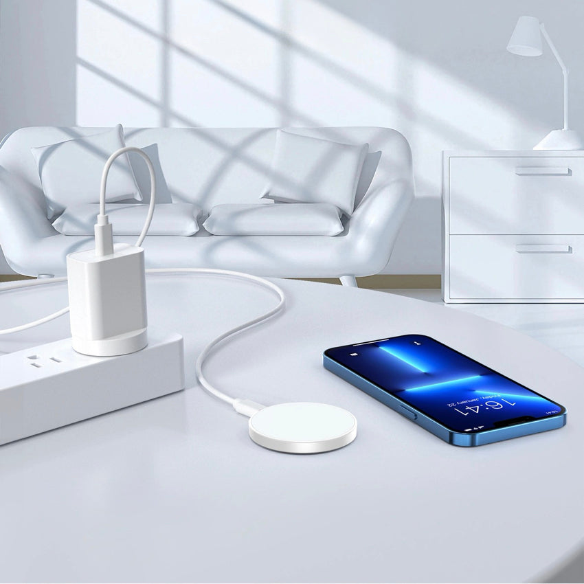 CHOETECH 2 in 1 wireless charger 15W 1M-White