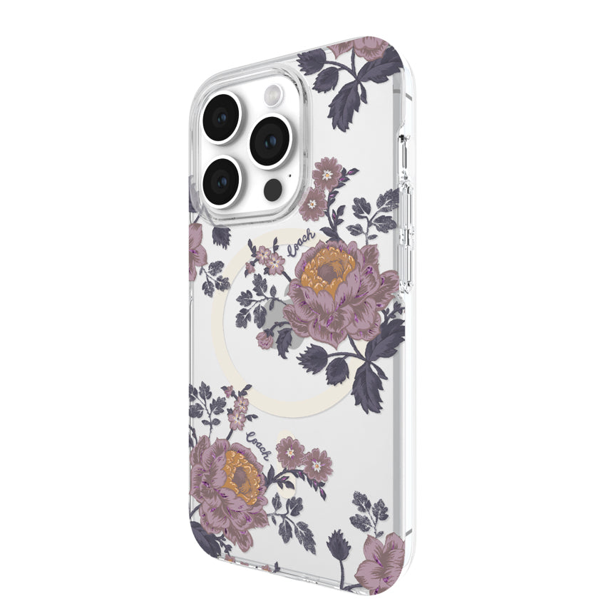 Coach Protective Case Mag for iPhone 15 Pro - Moody Floral