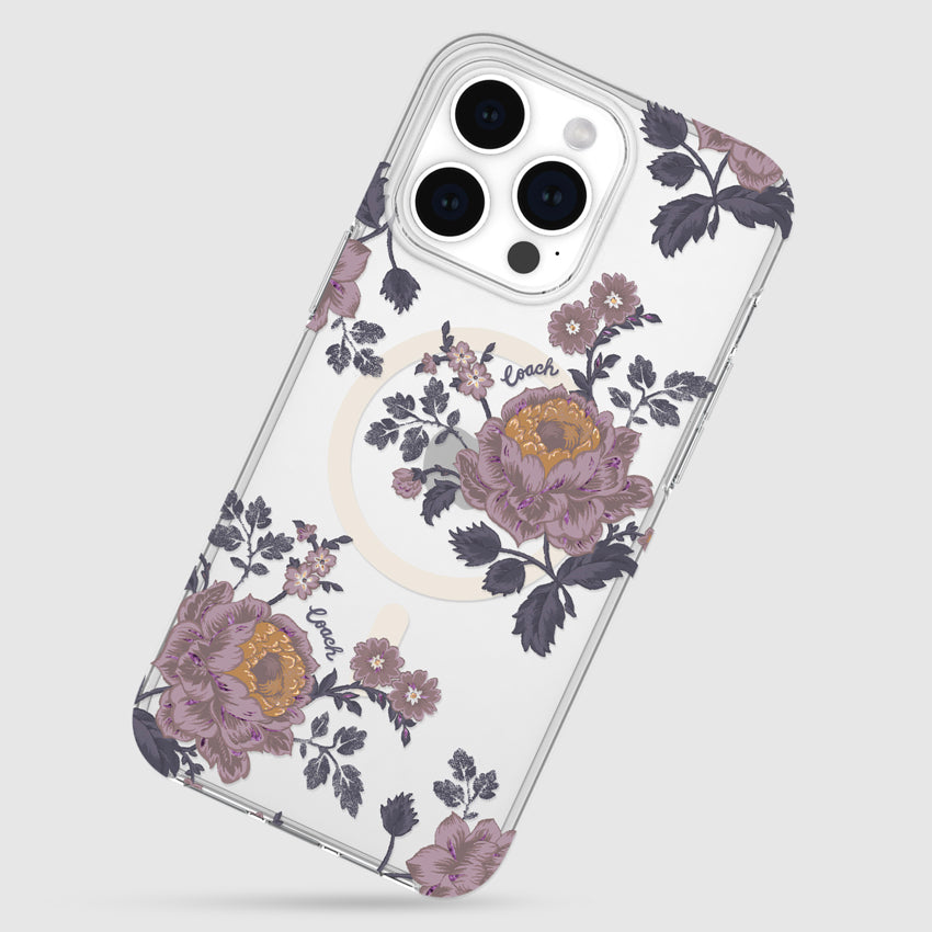 เคสกันกระแทก Coach Protective สำหรับ iPhone 15 Pro Max สี Moody Floral