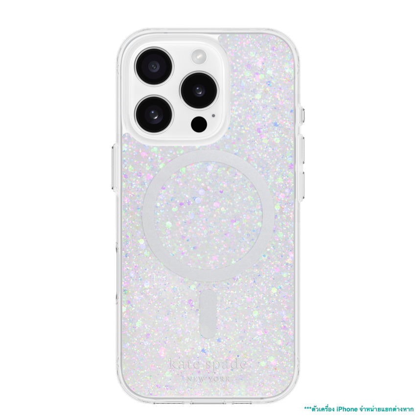 เคสกันกระแทก iPhone 16 Pro Kate Spade Prints MagSafe ลาย Chunky Glitter Iridescent