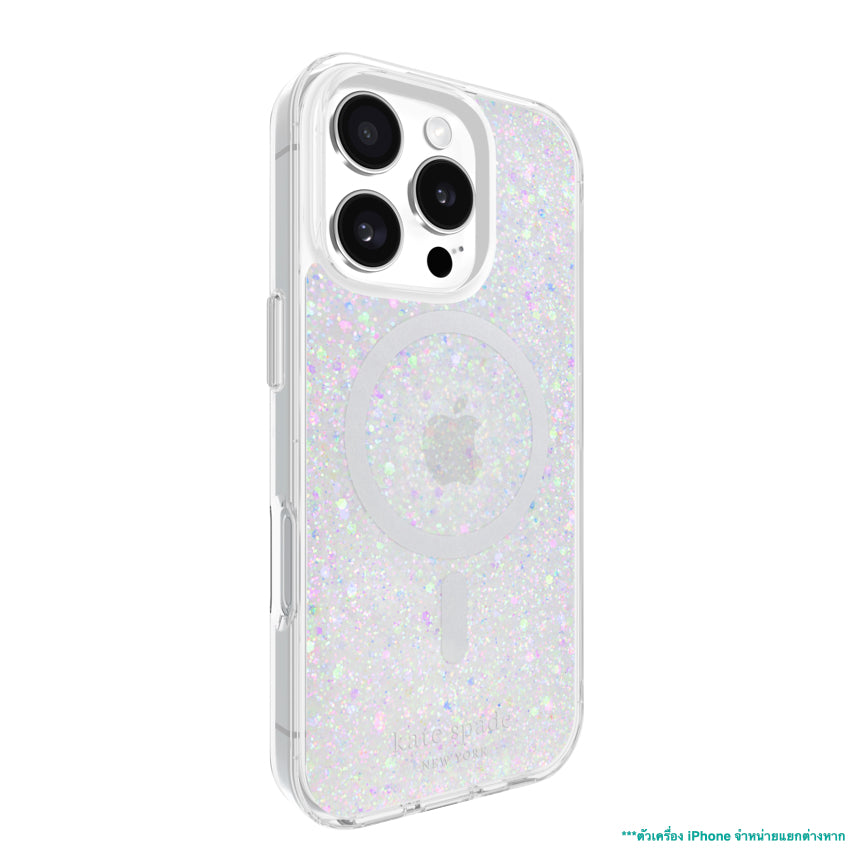 เคสกันกระแทก iPhone 16 Pro Kate Spade Prints MagSafe ลาย Chunky Glitter Iridescent