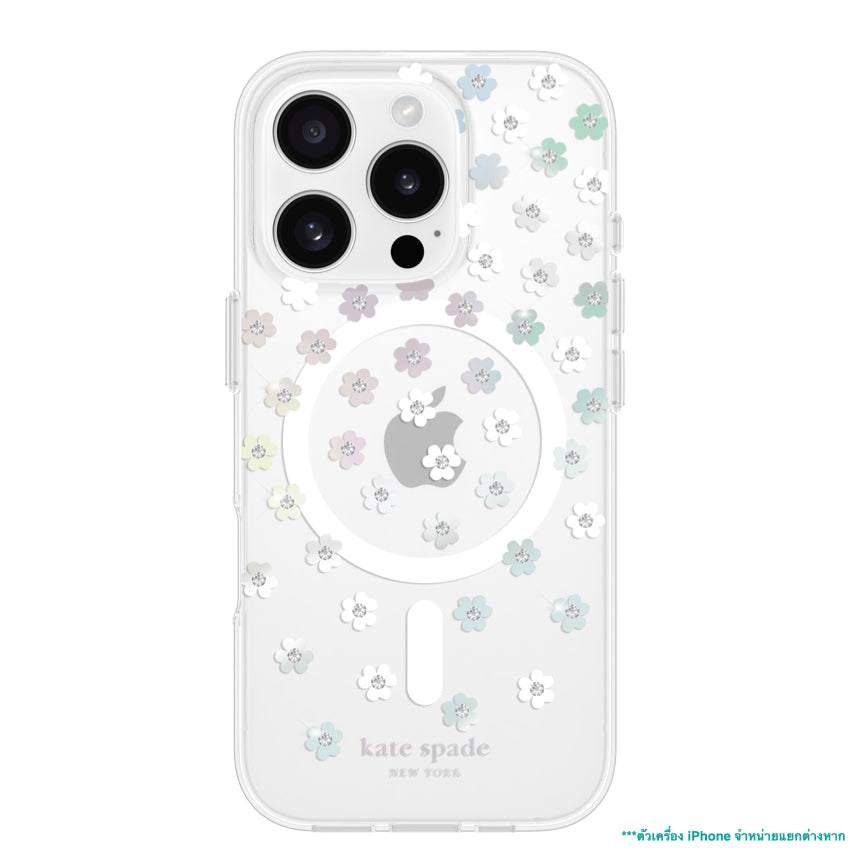 เคสกันกระแทก iPhone 16 Pro Kate Spade Prints MagSafe ลาย Scattered Flowers