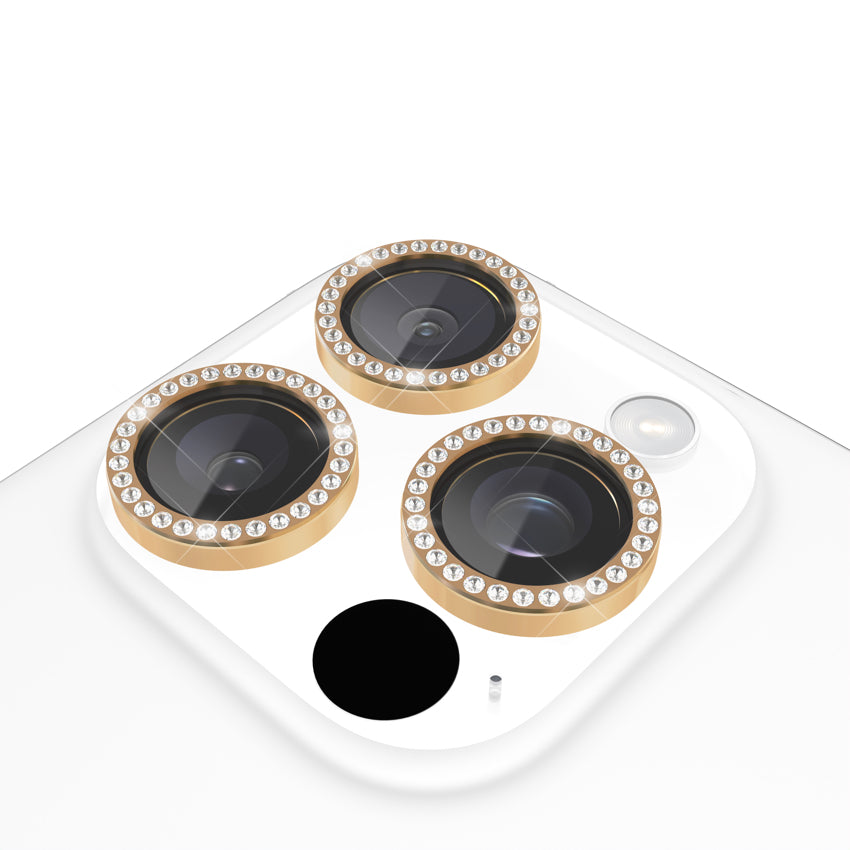 Kate Spade Aluminum Ring Lens Protectors for iPhone 16 Pro/16 Pro max - Set in Stone Gold