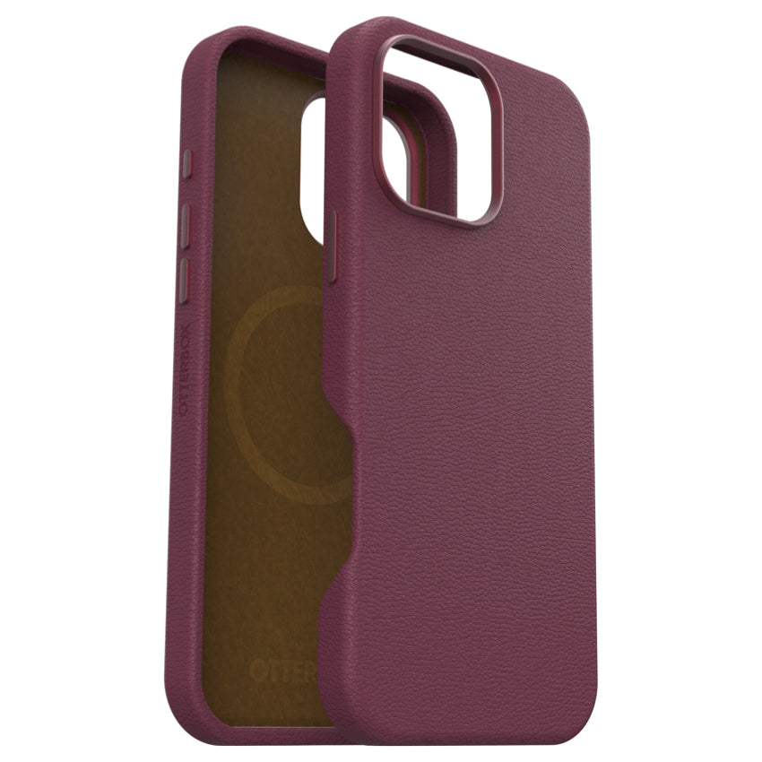 iPhone 16 Pro Max Case Otterbox Symmetry Cactus Leather - Maroon Bells Red