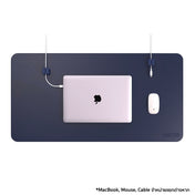 Function 101 Desk Mat Pro Navy + 2 Navy Cable Blocks