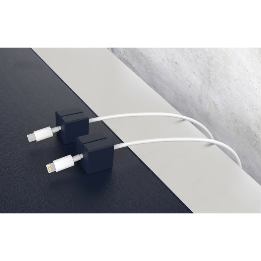 Function 101 Desk Mat Pro Navy + 2 Navy Cable Blocks