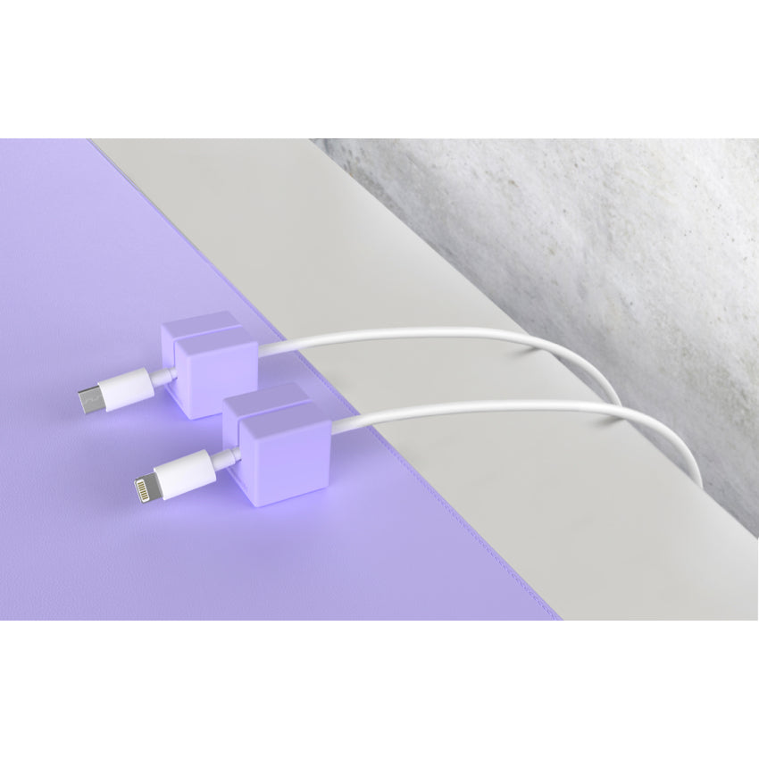 Function 101 Desk Mat Pro Purple + 2 Purple Cable Blocks