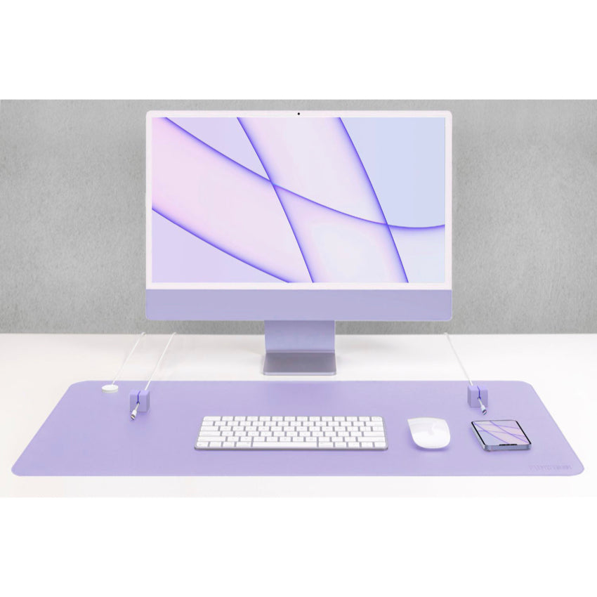 Function 101 Desk Mat Pro Purple + 2 Purple Cable Blocks