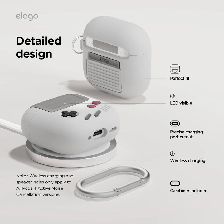 เคสกันกระแทก AirPods รุ่นที่ 4 Elago AW5 สี Light Grey