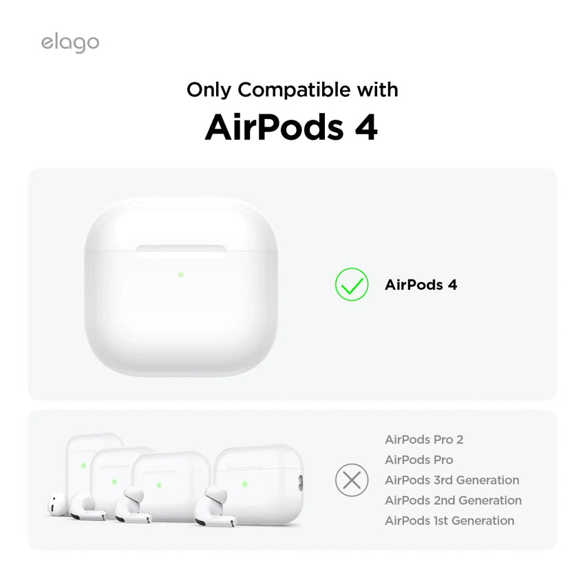 AirPods G4 Case Elago Armor Hang - Stone