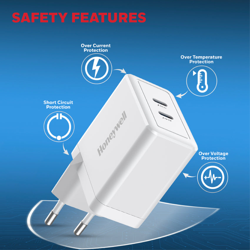 Honeywell Zest Charger GaN 45W - White