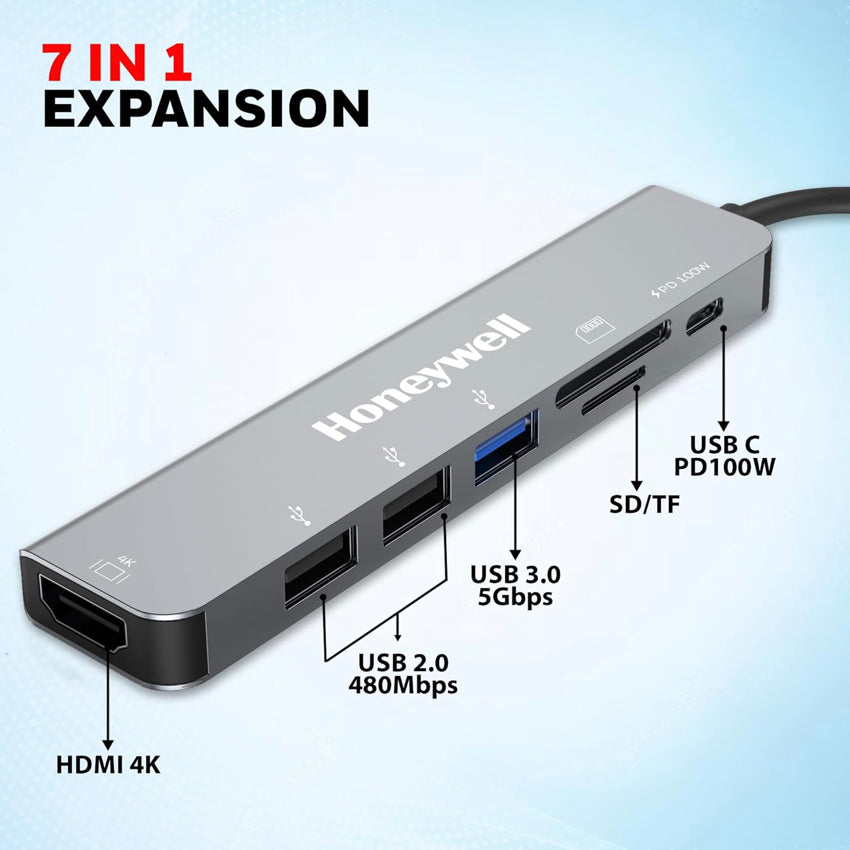 อุปกรณ์เชื่อมต่อ Honeywell Type C Docking Station - 7 in 1