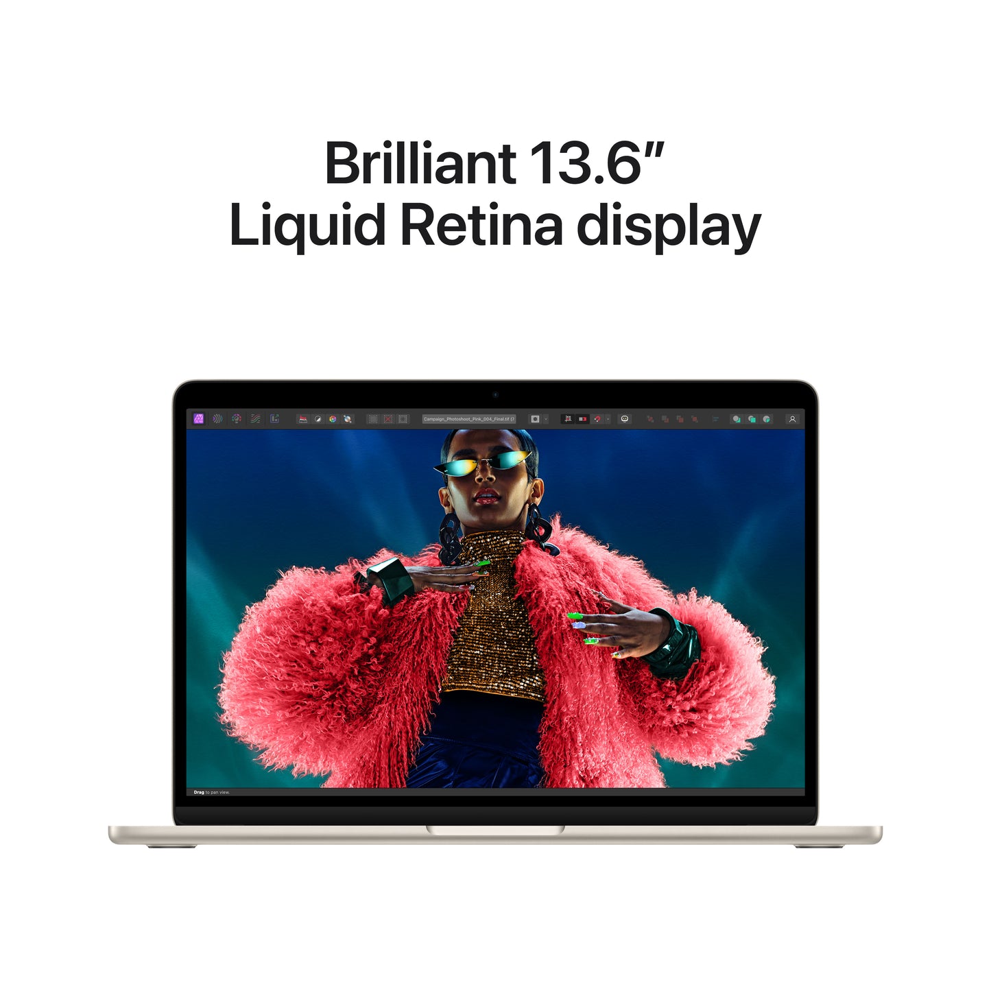 13-inch MacBook Air: Apple M3 chip with 8‑core CPU and 8‑core GPU, 256GB SSD - Starlight (ENG)