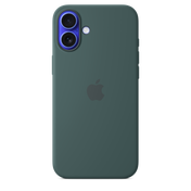 iPhone 16 Plus Silicone Case with MagSafe - Lake Green