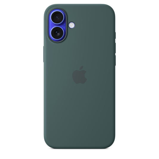 iPhone 16 Plus Silicone Case with MagSafe - Lake Green