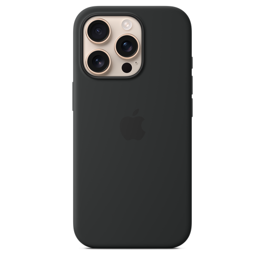 iPhone 16 Pro Silicone Case with MagSafe - Black