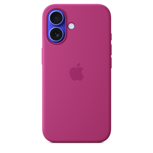 iPhone 16 Silicone Case with MagSafe - Fuchsia