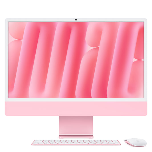 24-inch iMac with Retina 4.5K display: Apple M4 chip with 8-core CPU and 8‑core GPU, 256GB SSD - Pink