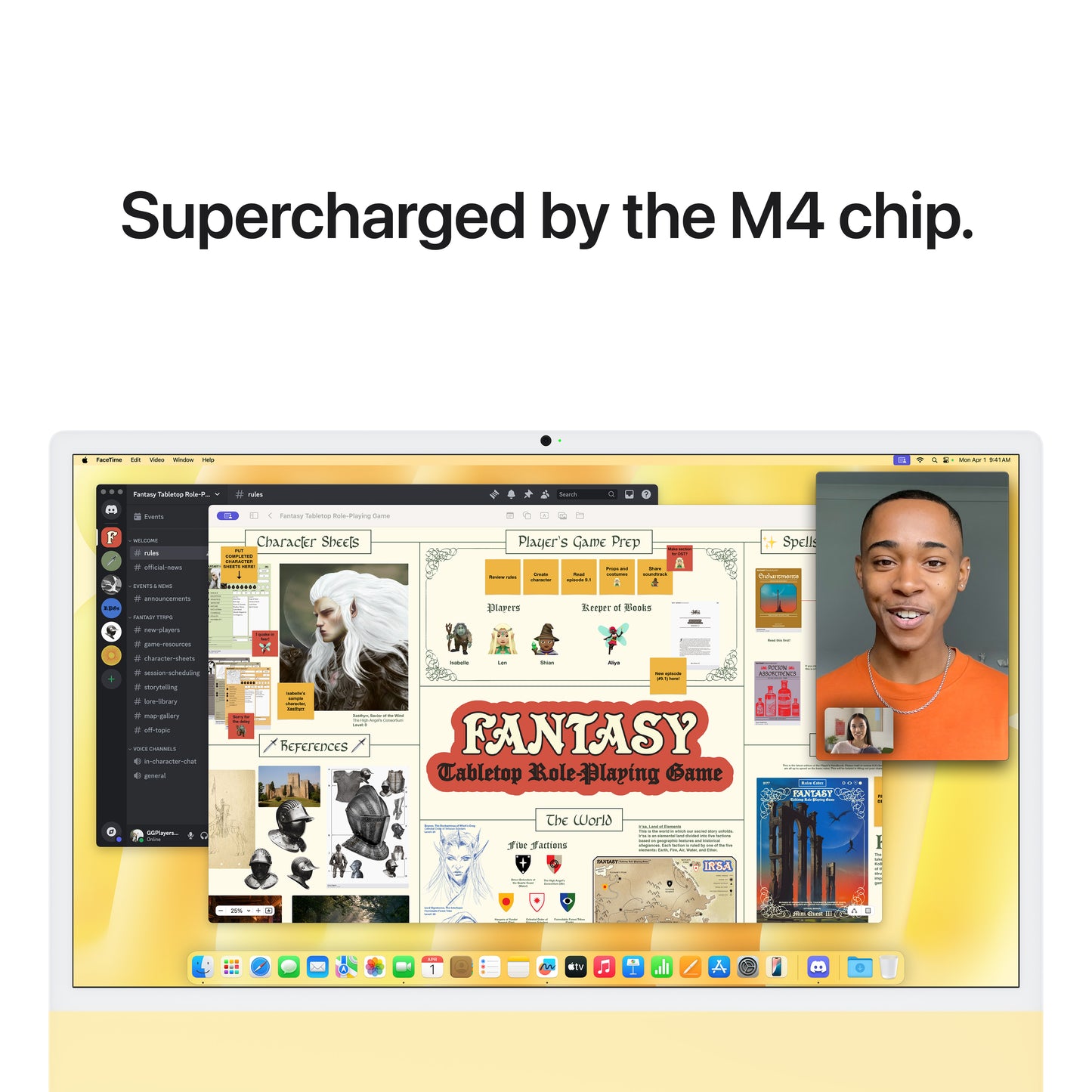 24-inch iMac with Retina 4.5K display: Apple M4 chip with 10-core CPU and 10-core GPU, 256GB SSD - Yellow