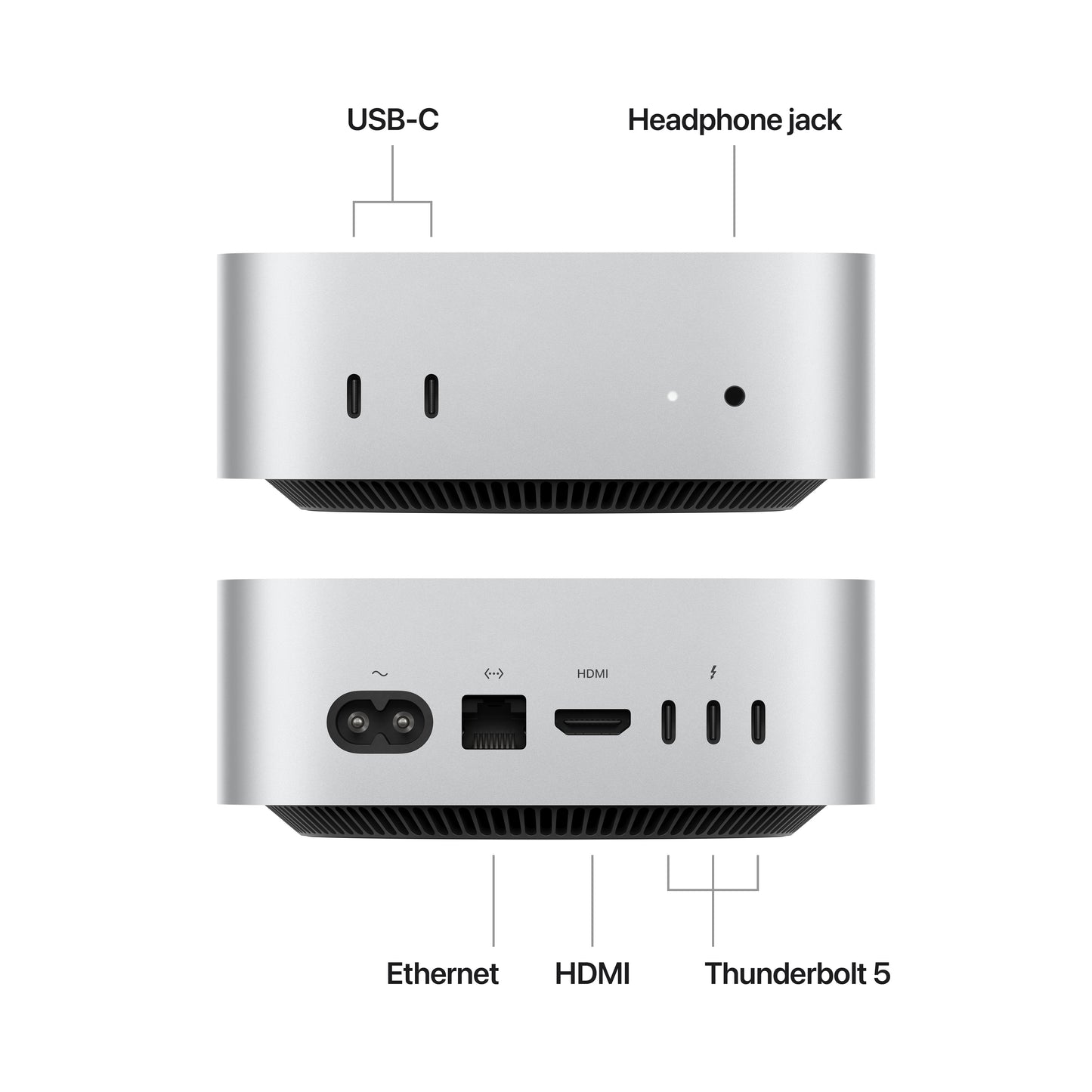 Mac mini: Apple M4 Pro chip with 12‑core CPU and 16‑core GPU, 512GB SSD - Silver