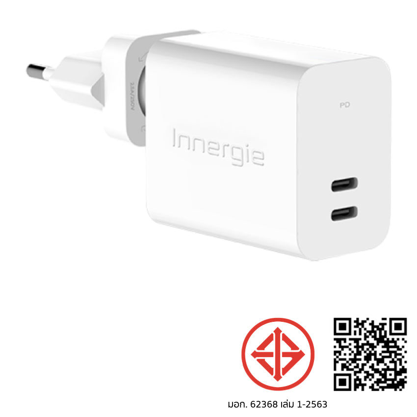 Innergie C6 Duo II USB-C Power Adapter (TH Plug)