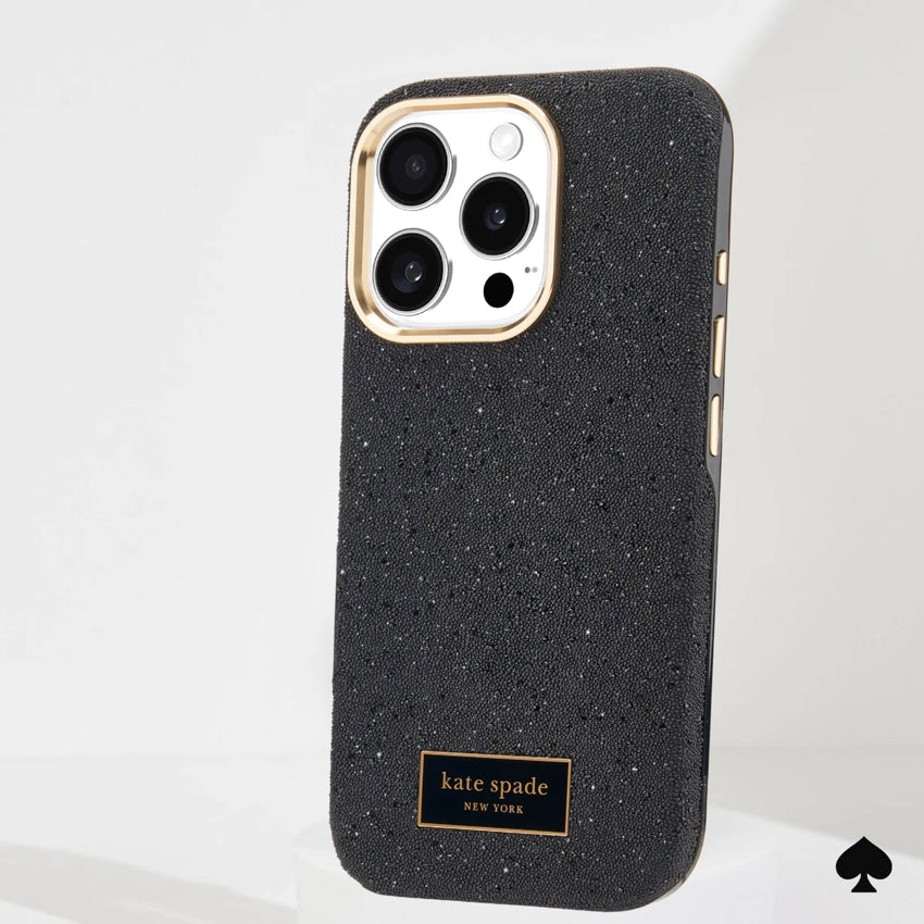 KATE SPADE Crystal Pave Mag for iPhone 16 Pro - Nightfall